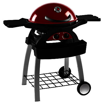 Leisuregrow Ziggy 2-Burner Gas Barbecue with Stand and Cover, Red